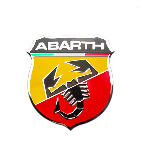 Fiat Abarth Logo 3D Al�minyum Abarth Logo Amblem ��kartma Rozet