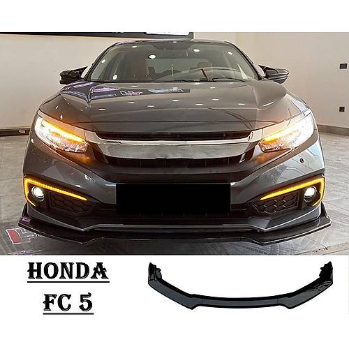Honda Civic Fc5 iin 2016 - 2019 3 Para Piono Black n Lip