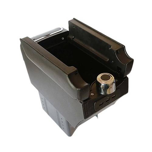 Her Araca Uygun Universal Kolak Kol Dayama ift Kapakl Siyah 3 USB li 