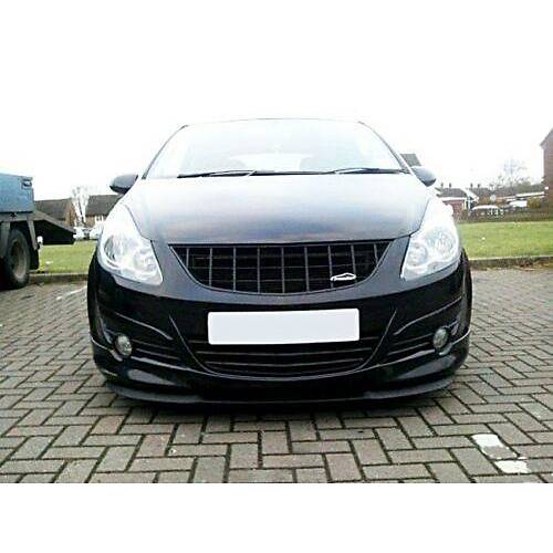 Opel Corsa D MK4 uyumlu UPRA  n Tampon Lipi Cupra Lip 3 Para Parlak Siyah