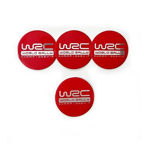 67mm Logo Jant G�be�i Armas� Sticker W2C World Rally 4 Adet 