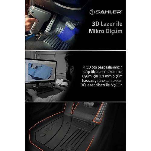 Sahler Volkswagen Golf 7.5 2013-2020 4.5d Paspas Siyah