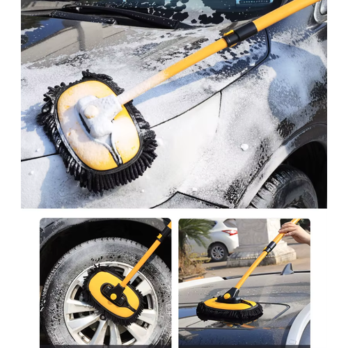 Araba Y�kama F�r�as� Araba Temizleme F�r�as� Teleskopik Uzun Sapl� Paspas