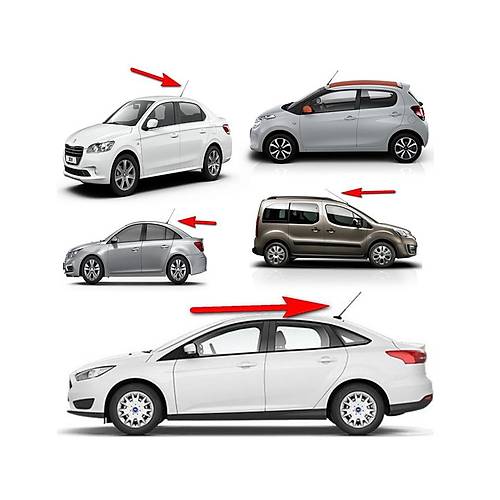 Opel Astra G �ubuk Tavan Anteni Oto Tepe Anten Y�ksek �ekim Ara� Radio Anteni 40cm
