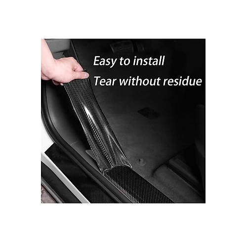 5d Karbon Tampon �amurluk Bagaj Kap� E�i�i Koruyucu �erit E�ik Koruma Band� 5d Karbon 5mtx5cm