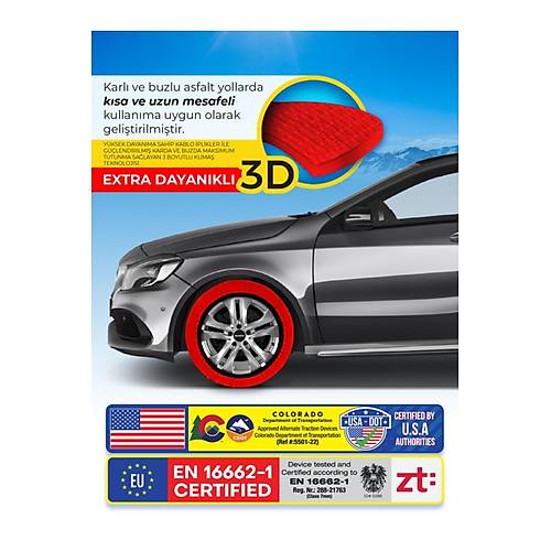 Oto Araba Lastik Anti Patinaj Kar �orab� - Active Series