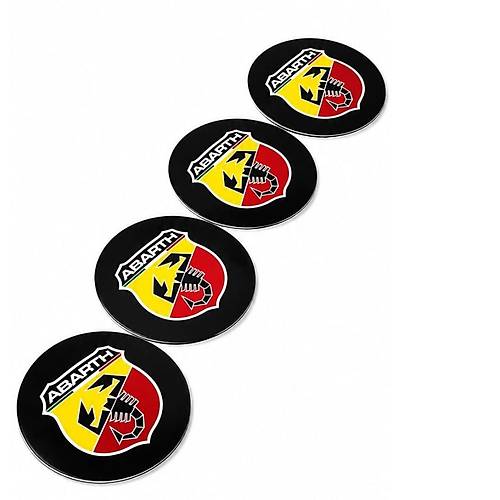Jant Logosu Jant G�be�i Armas� Sticker Amblem Sbarth K�rm�z� 4 Adet 67mm 