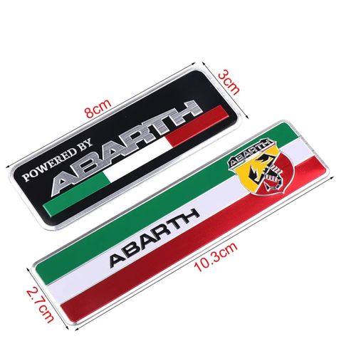 Fiat Abarth Logo 3D Abarth Amblem Aliminyum ��kartma Abarth Rozet 2 li Set �thal