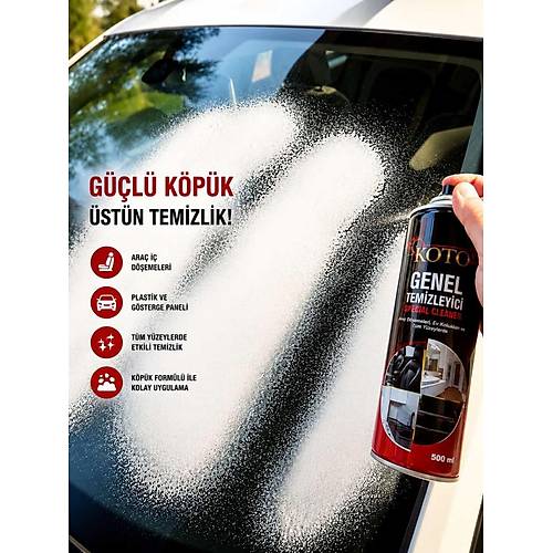 Genel Temizleyici Etiket S�k�c� Cam Ekran Plastik Y�zey Deri Susuz Kopuk Temizleme 