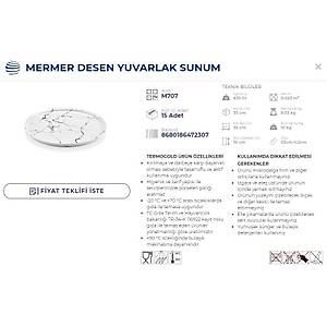 MERMER SUNUM TABA�I PASTANE YUVARLAK