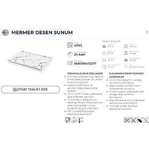 MERMER SUNUM TABA�I PASTANE SUNUM 35x25