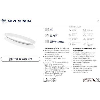 MEZU SUNUM 51*19 CM H:3,5 CM