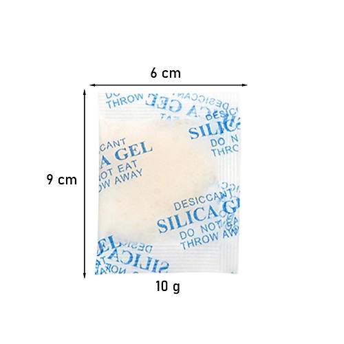 10 g turuncu indikatörlü silikajel nem alıcı paket (aihua paper, PE poşet)