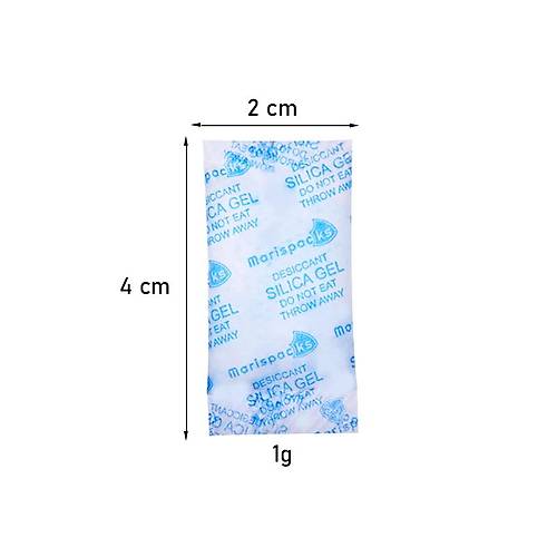 Marispacks 1 g silikajel nem alıcı paket  (aihua paper, polietilen poşette)