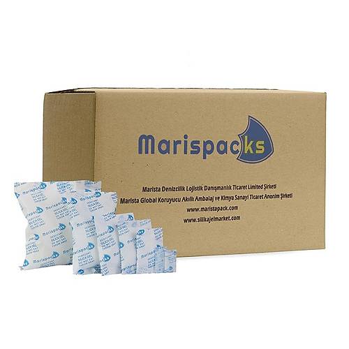 Marispacks 250 g silikajel nem alc paket  (nonwoven, toptan koli)