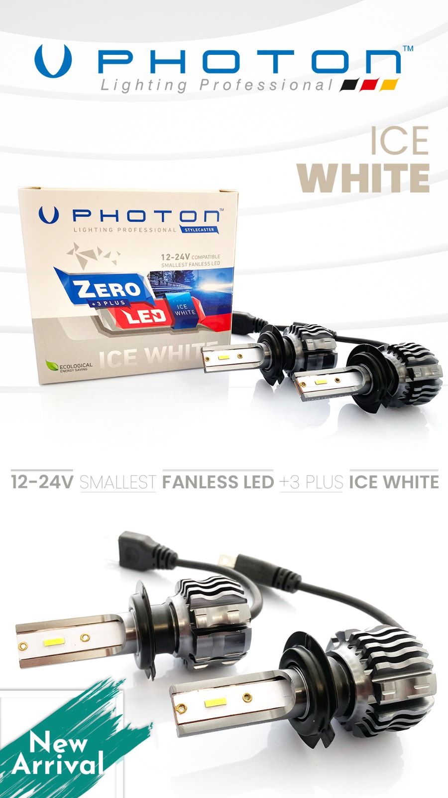 Xenon Sis Farı H7 Beyaz PHOTON ZERO 12-24V LED 2 Lİ SET
