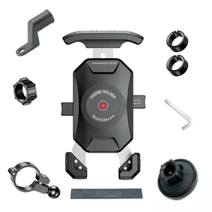 Knmaster TT-500 Titre�im �nleyicili Motosiklet Telefon Tutucu