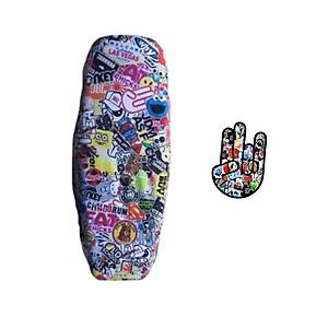  Cg,Cup,Scooter Motosiklet Uyumlu Hella Flush Koltuk K�l�f� + JDM Hellaflush Sticker 10*14 cm