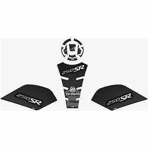 CF MOTO SR 250 Tank Pad Set Gri Karbon