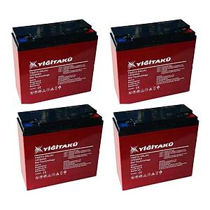 Elektrikli Bisiklet Ak�s� 12-24 Y���T 4 ADET SET