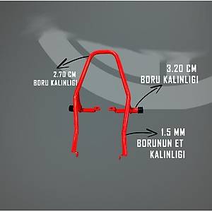 Mondial Drift L 125 Kuyruk Koruma Demiri K�rm�z�