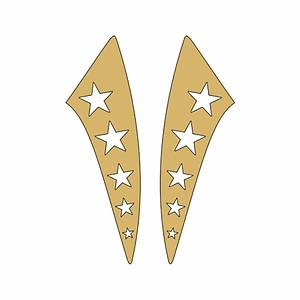 CG �amurluk Stickeri Yan Y�ld�zl� Gold