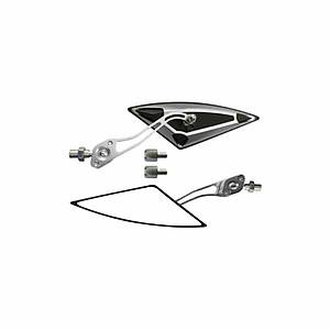 Motosiklet Ayna Tak�m� ��gen Model �niversal 8-10 MM Uyumlu Gri