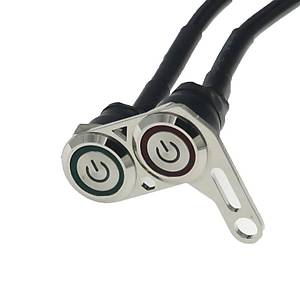 �niversal Motosiklet Sis Far D��mesi �ift D��meli Ayna Ba�lant�l�