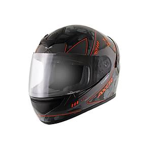 Axor Rage War-E Kask Athena Gri - Turuncu Motosiklet Kask�