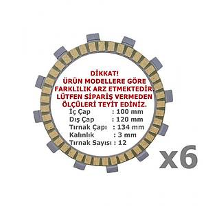 Cf Moto 250 SR NK Debriyaj Balatas� 6'l� 12 T�rnak 2023 Sonras�