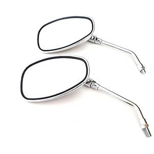 Motosiklet Aynas� Tak�m 10 mm Nikel Oval