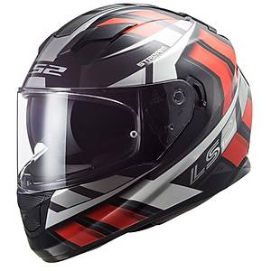 Ls2 Stream Evo Loop Siyah-K�rm�z� Kask