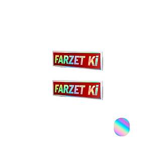 Farzet Ki Yaz� Hologram Sticker 2 ' Li - 13*4 cm