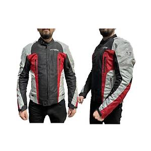 Venom Air Racing Gri - Siyah - K�rm�z� 4 Mevsim Motosiklet Montu