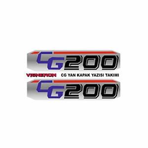 CG 200 Yan Kapak Yaz� Tak�m� Yap��t�rma