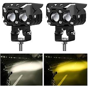 Motosiklet Sis Far� Beyaz & Sar� I��k 2 Adet