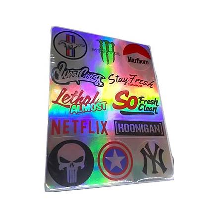 Monster Hologram Sticker Seti 24*18 cm