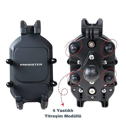 Knmaster TT-860 Titre�im Engelleyicili T�m Motosikletlere Uyumlu Telefon Tutucu