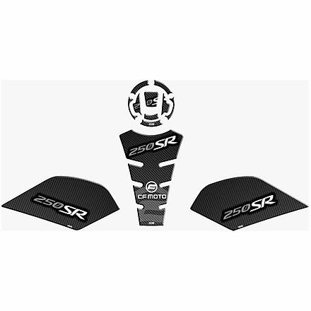 CF MOTO SR 250 Tank Pad Set Gri Karbon