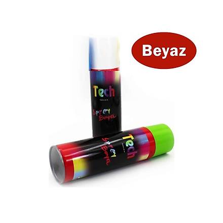 Tech Sprey Boya 170 Gr (Mavi-Krmz-Siyah-Beyaz)