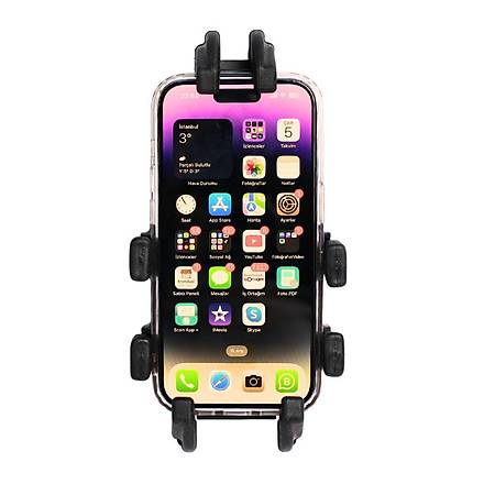 Tanyu FP400 Titreim Engelleyicili Tm Motosikletlere Uyumlu Telefon Tutucu