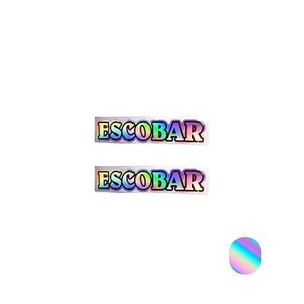 Escobar Yaz Hologram Sticker 2 ' Li - 15*3 cm