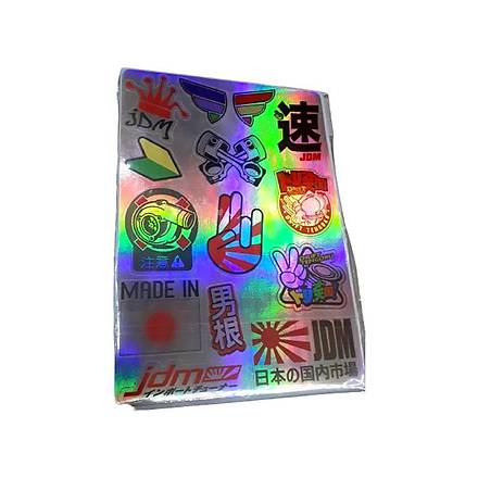 JDM Hologram Sticker Seti 24*18 cm