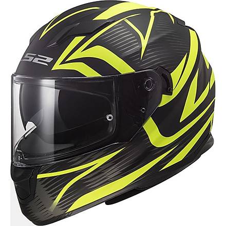 LS2 Stream Evo Jink Neon Sar Motosiklet Kask