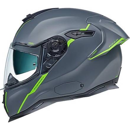 Nexx SX.100R Shortcut Mat Gri-Neon Motosiklet Kask