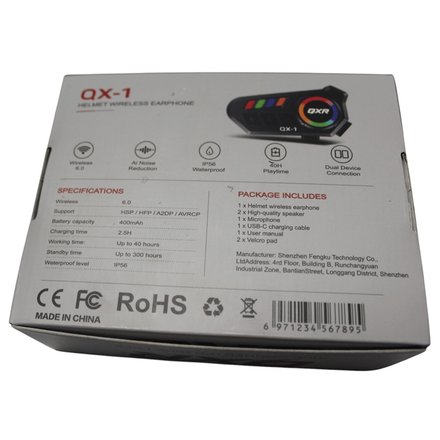 Motosiklet Bluetooth Kulakl�k �ntercom QXR 01