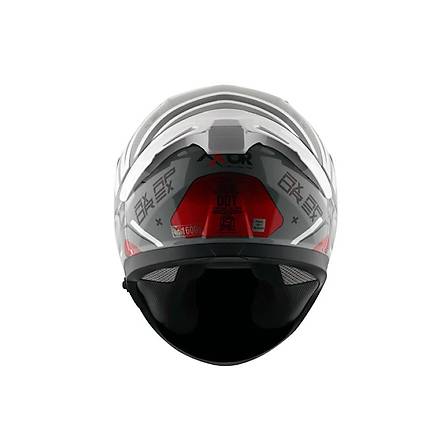 Axor Apex Hex 2 - Cgr - Motosiklet Kask (Siyah - Gri - Krmz ) XL Beden