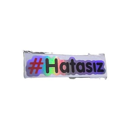 Hatasz Yazs Hologram Sticker 13*3 cm