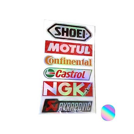 Shoe Pano Hologram Sticker Seti