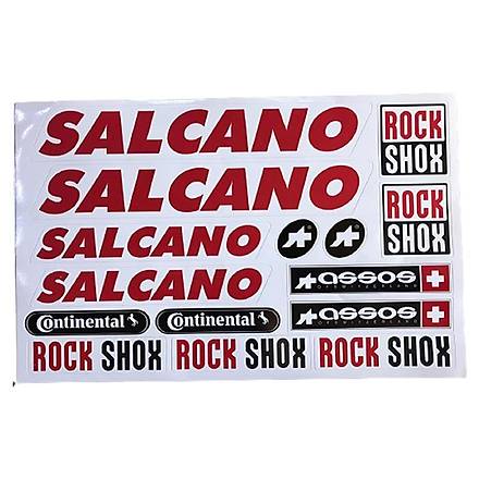 Salcano Sticker Seti Kýrmýzý Siyah